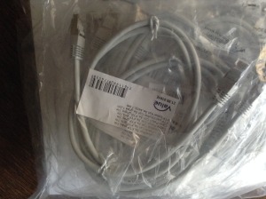 CAT.5E F/UTP PVC szerelt patch kábel 1m (raktáron)
