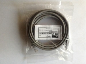 CAT5.E UTP LSOH szerelt patch kábel 3m (raktáron) CAT.5E U/UTP szürke PVC, LSOH