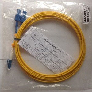 LC-SC SM duplex optikai patch kábel, 3m (raktáron) Optikai patch kábelek- monomódusú