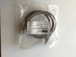 CAT5.E UTP LSOH szerelt patch kábel 1m (raktáron) CAT.5E U/UTP szürke PVC, LSOH