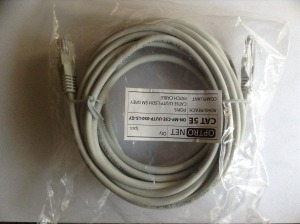 CAT5.E UTP LSOH szerelt patch kábel 5m (raktáron) CAT.5E U/UTP szürke PVC, LSOH
