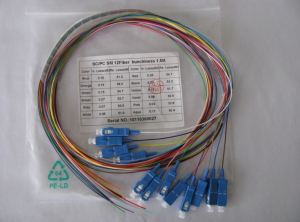 12xSC SingleMode optikai pigtail kábel szett, 1,5m (raktáron)