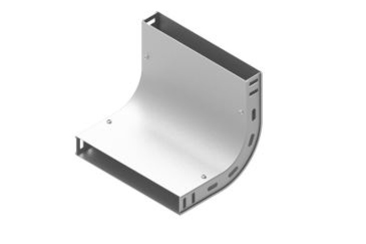 BAKS kábeltálca sarokidom 90 fokos függőleges 60x150mm, LUNJ150H60