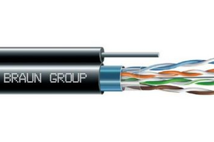 BRAUN GROUP FTP CAT6 feszítőszálas kábel, 305 méter