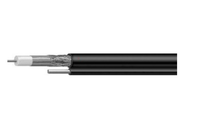 BRAUN GROUP RG-6 feszítőszálas kábel, fekete, 305 méter