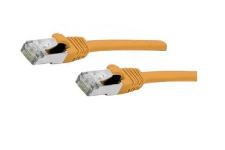 CAT.6A S/FTP LSZH narancssárga szerelt patch kábel 0,25m, Intellinet