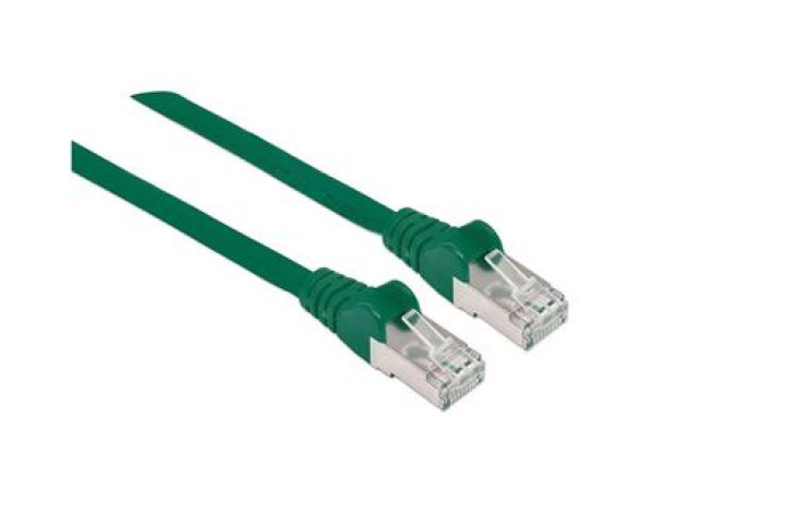 CAT.6A S/FTP LSZH zöld szerelt patch kábel 2,0m, Intellinet