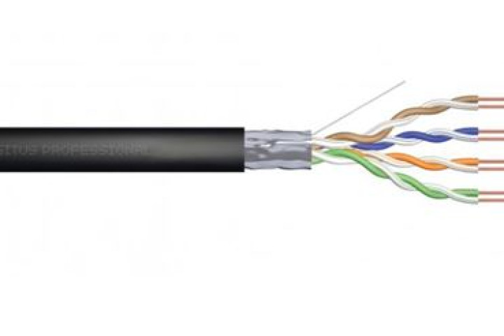 DIGITUS FTP CAT6 zselés kábel, fekete, 305 méter, DK-TP622