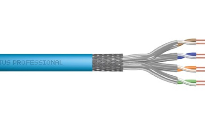 DIGITUS S/FTP CAT6A kábel, kék, 100 méter, DK-1641-A-VH-1