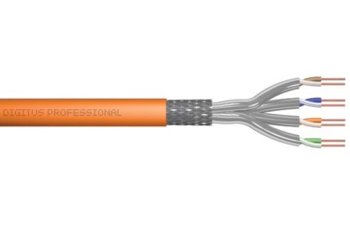 DIGITUS S/FTP CAT7 kábel, narancssárga, 50 méter, DK-1743-VH-05