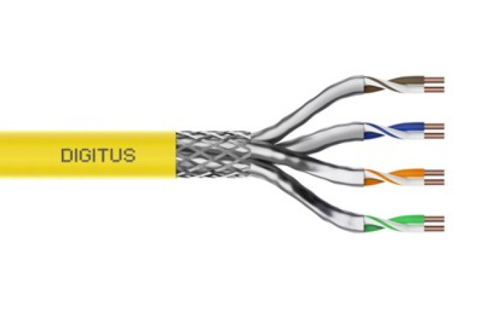 DIGITUS S/FTP CAT7A kábel, sárga, 500 méter, DK-1743-A-VH-5
