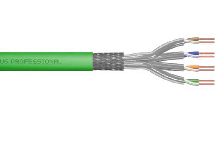 DIGITUS S/FTP CAT8.2 kábel, zöld, 100 méter, DK-1843-VH-1