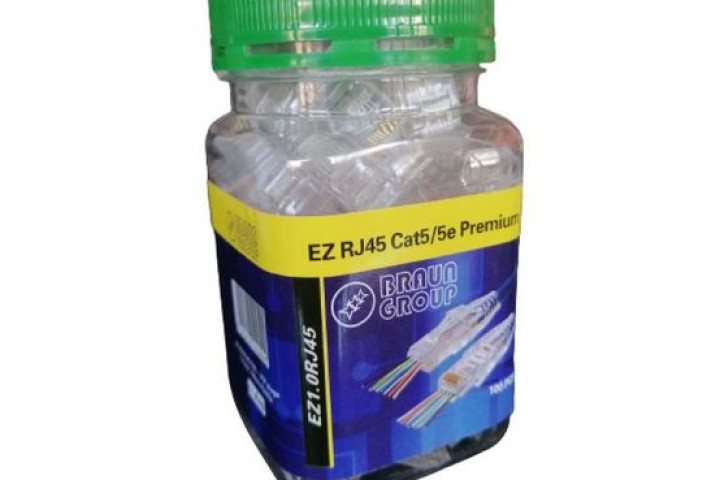 EZ-RJ45 UTP Cat5e áthaladó csatlakozó