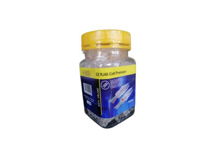 EZ-RJ45 UTP Cat6 áthaladó csatlakozó, 100db