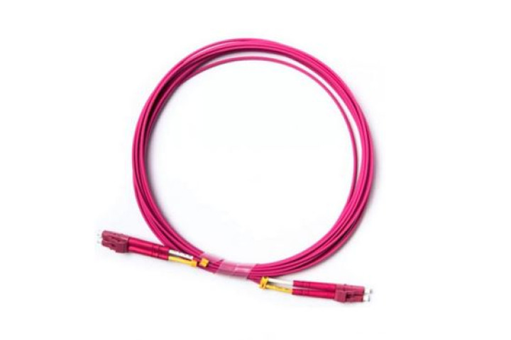 LC-LC OM4 duplex optikai patch kábel, 1m