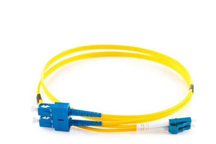 LC-SC SM duplex optikai patch kábel, 10m
