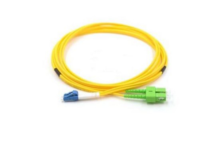 LC-SC/APC duplex optikai patch kábel, 3m