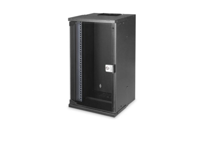 Mini rack szekrény 12U, fekete, Digitus SOHO Pro, DN-49105