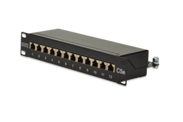 Patch panel Cat5E FTP, 12 port, 10