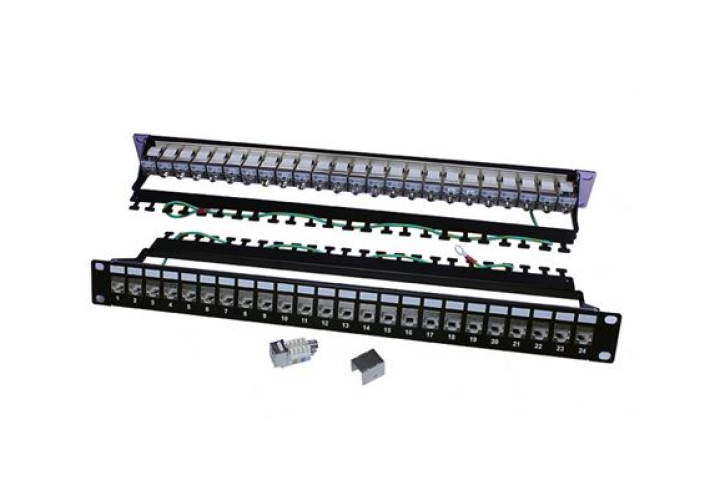 Patch panel Cat6A FTP 24 port, Optro-Net