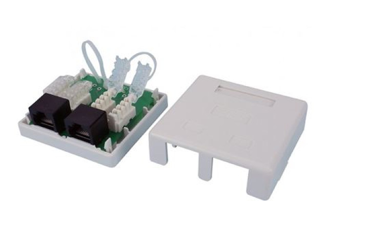 UTP fali aljzat Cat5E dupla, Optro-Net